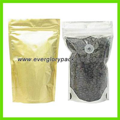 Stand up coffee bag with valve